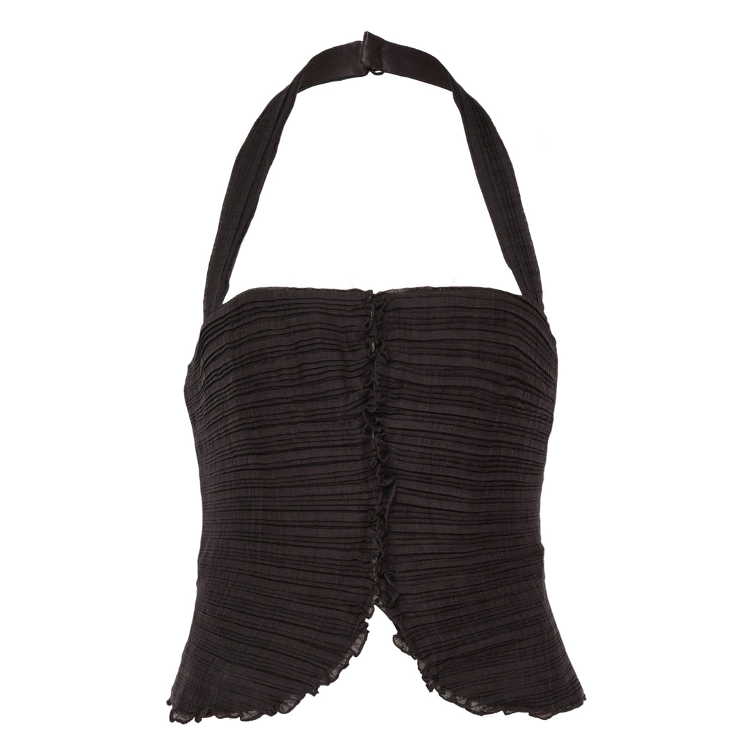 Leaf Draped Bustier