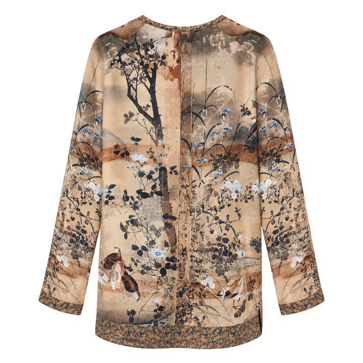 Floral Print Long Sleeve Shirt