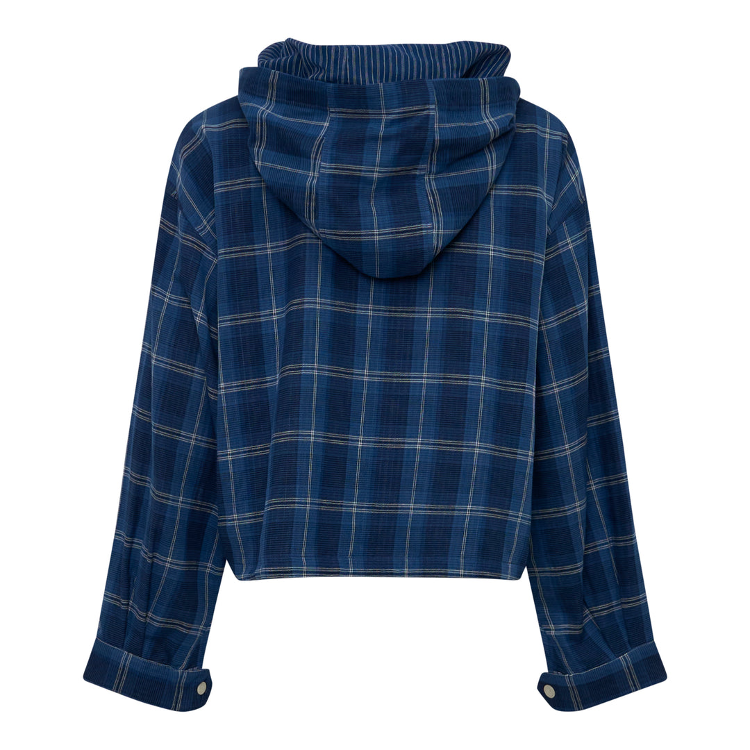 Check Hooded Shirt