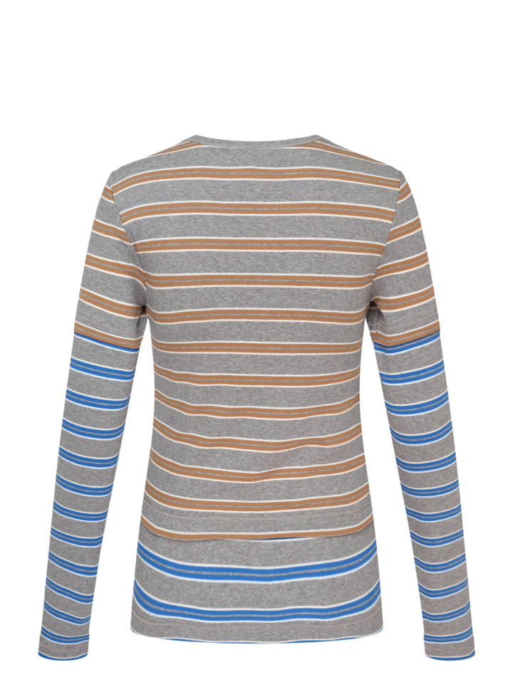 GANNI Soft Cotton Rib Long Sleeve Top - view 2