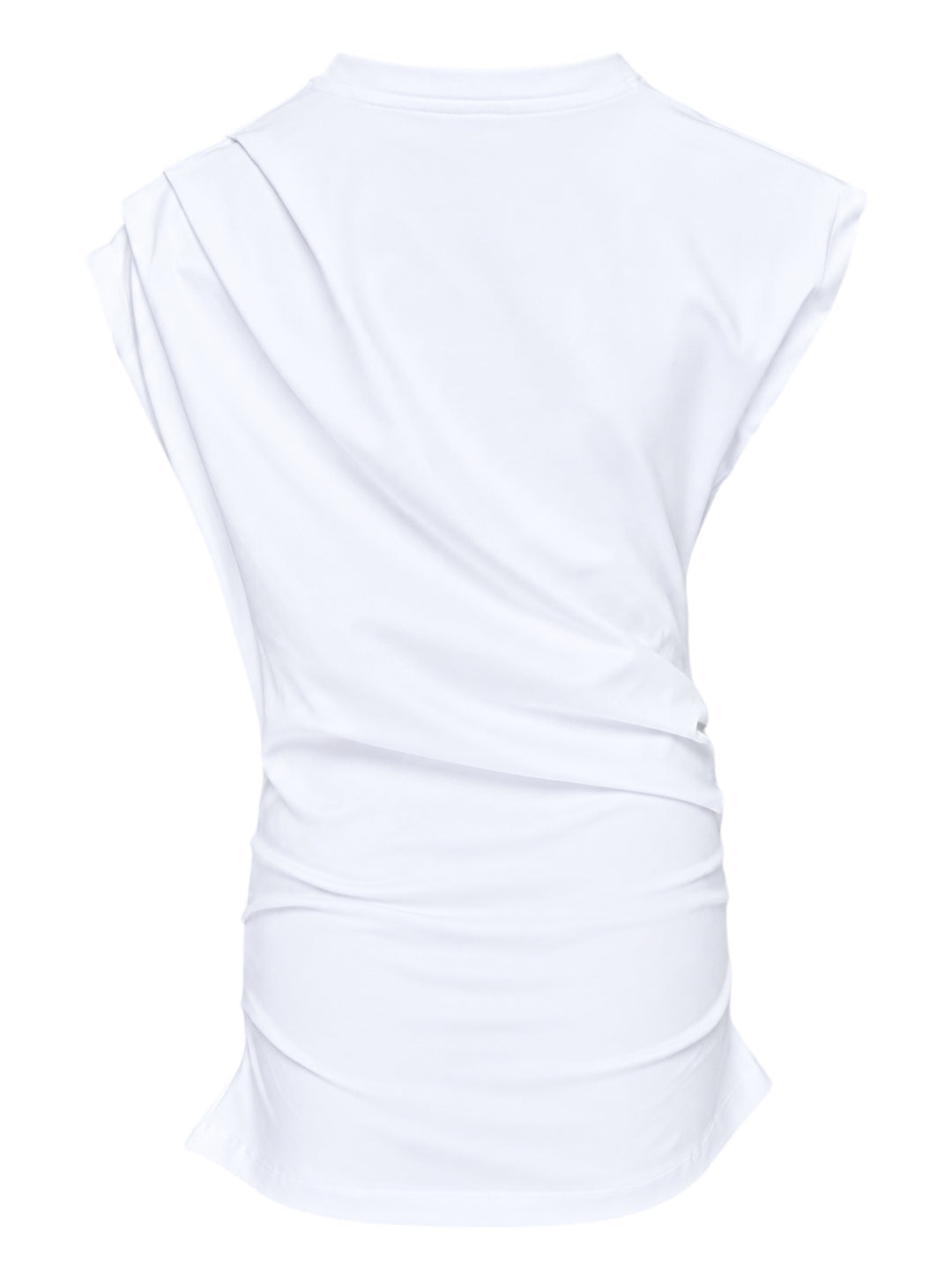 GANNI Stretch Heavy Jersey Draped Blouse - view 2
