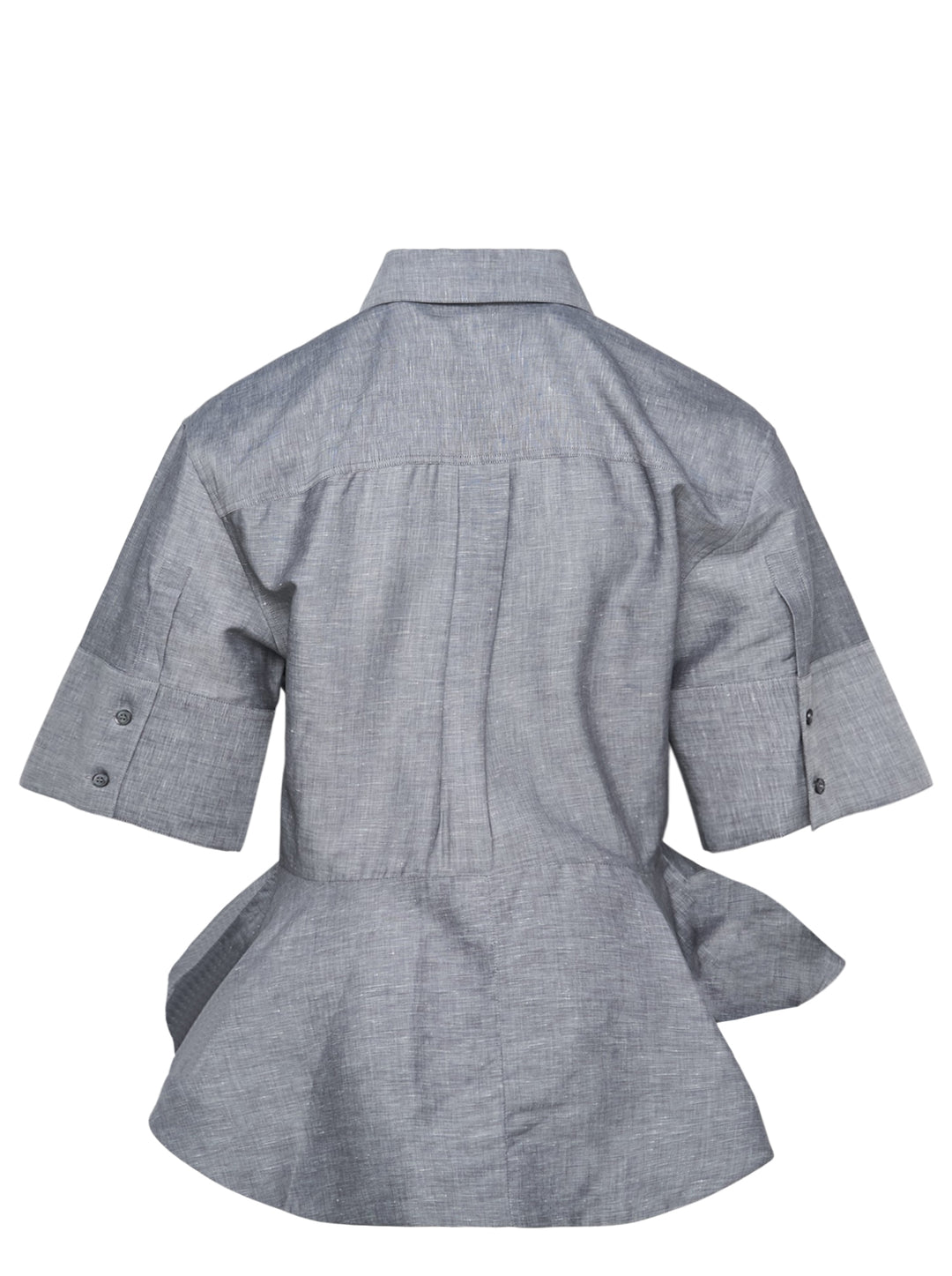 Stella McCartney Peplum Cotton Poplin Shirt - view 2