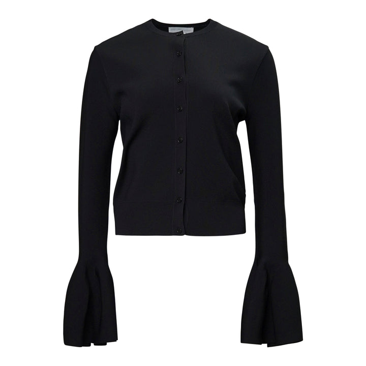 Stella McCartney Compact Knit Bell Sleeve Cardigan