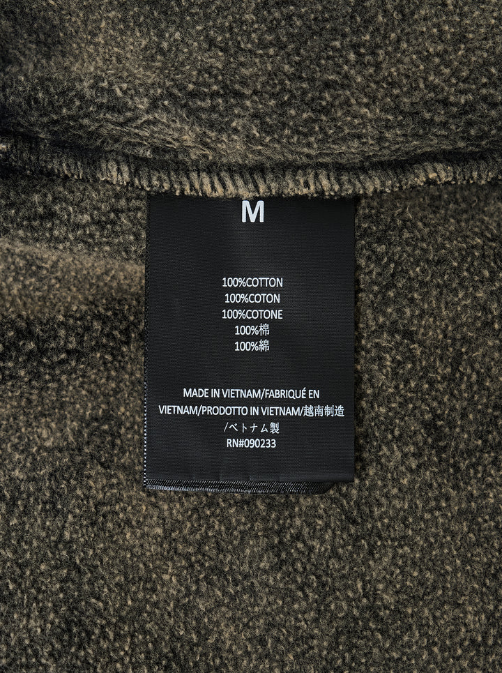 Fear of God Essentials Classic Shorts in a mineral-washed grey finish with beige drawstring waist and rubberised front tab - view 3