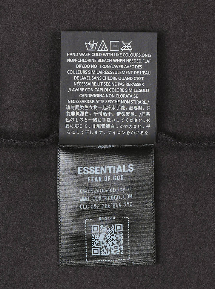 Fear of God ESSENTIALS women's black jersey shorts with elasticated waistband and tonal rubberised ESSENTIALS logo plaque - view 4