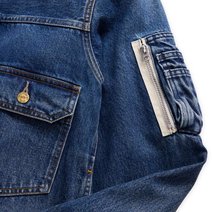 sacai Holiday Capsule Denim Blouson Jacket - view 8