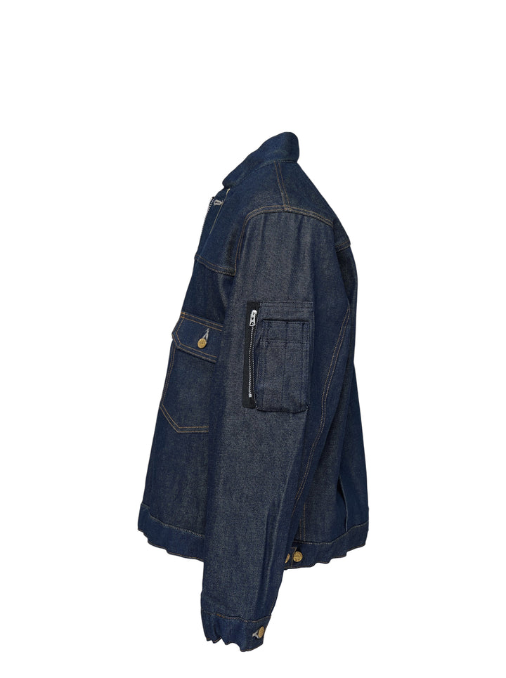Denim Blouson Jacket