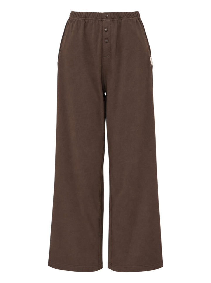 GLOWNY Button Fly Wide Leg Pants