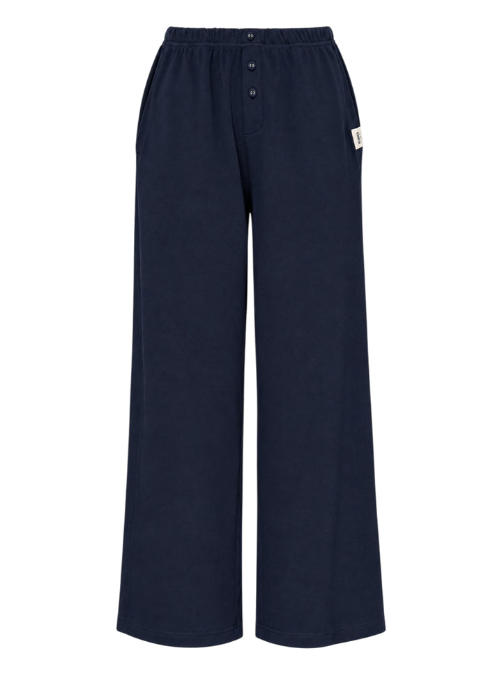 GLOWNY Button Fly Wide Leg Pants