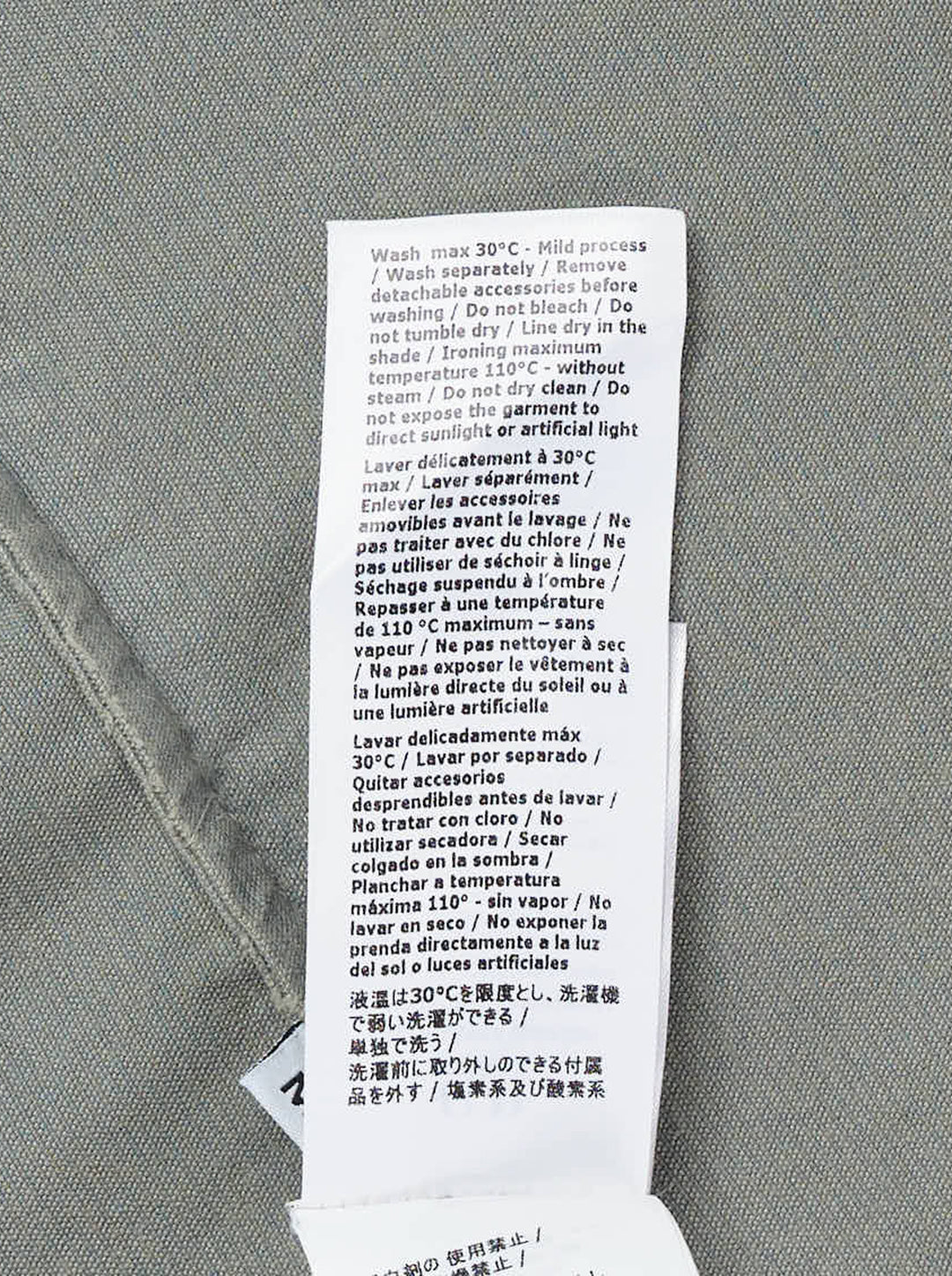 C.P. Company sage green corduroy overshirt with chest pockets, concealed button placket and lens detail on the sleeve - view 5