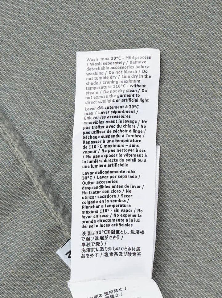 C.P. Company sage green corduroy overshirt with chest pockets, concealed button placket and lens detail on the sleeve - view 5