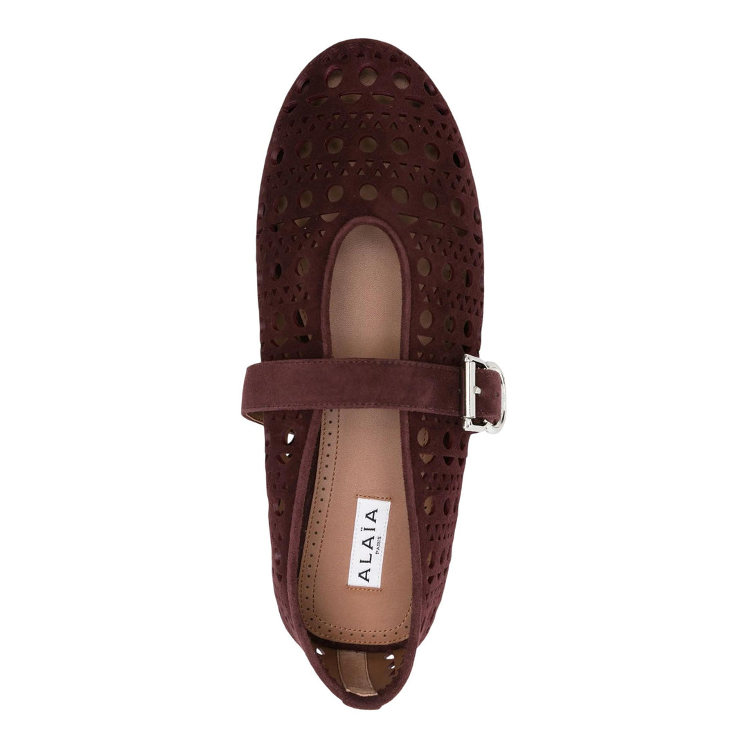 Club21 - ALAIA - Ballerinas - FLAT SHOES - Burgundy
