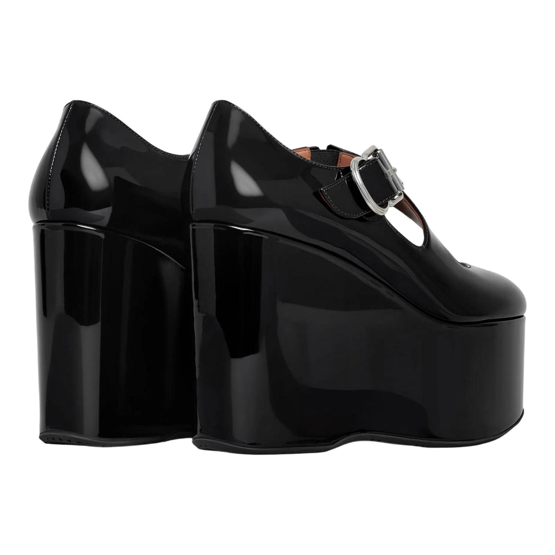 Club21 - ALAIA - Criss Cross Wedges - FLATFORMS - Black