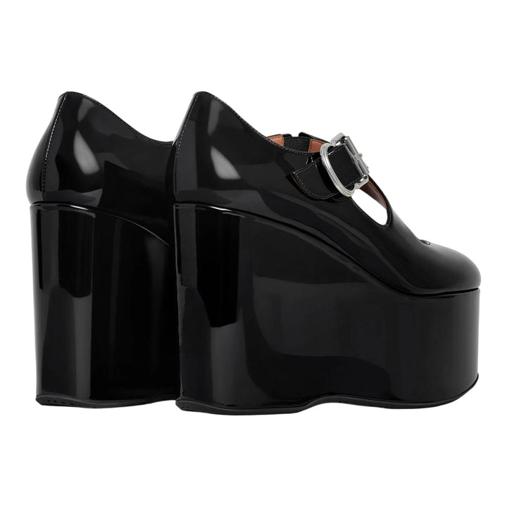 Club21 - ALAIA - Criss Cross Wedges - FLATFORMS - Black
