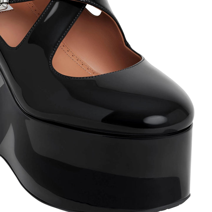 Club21 - ALAIA - Criss Cross Wedges - FLATFORMS - Black