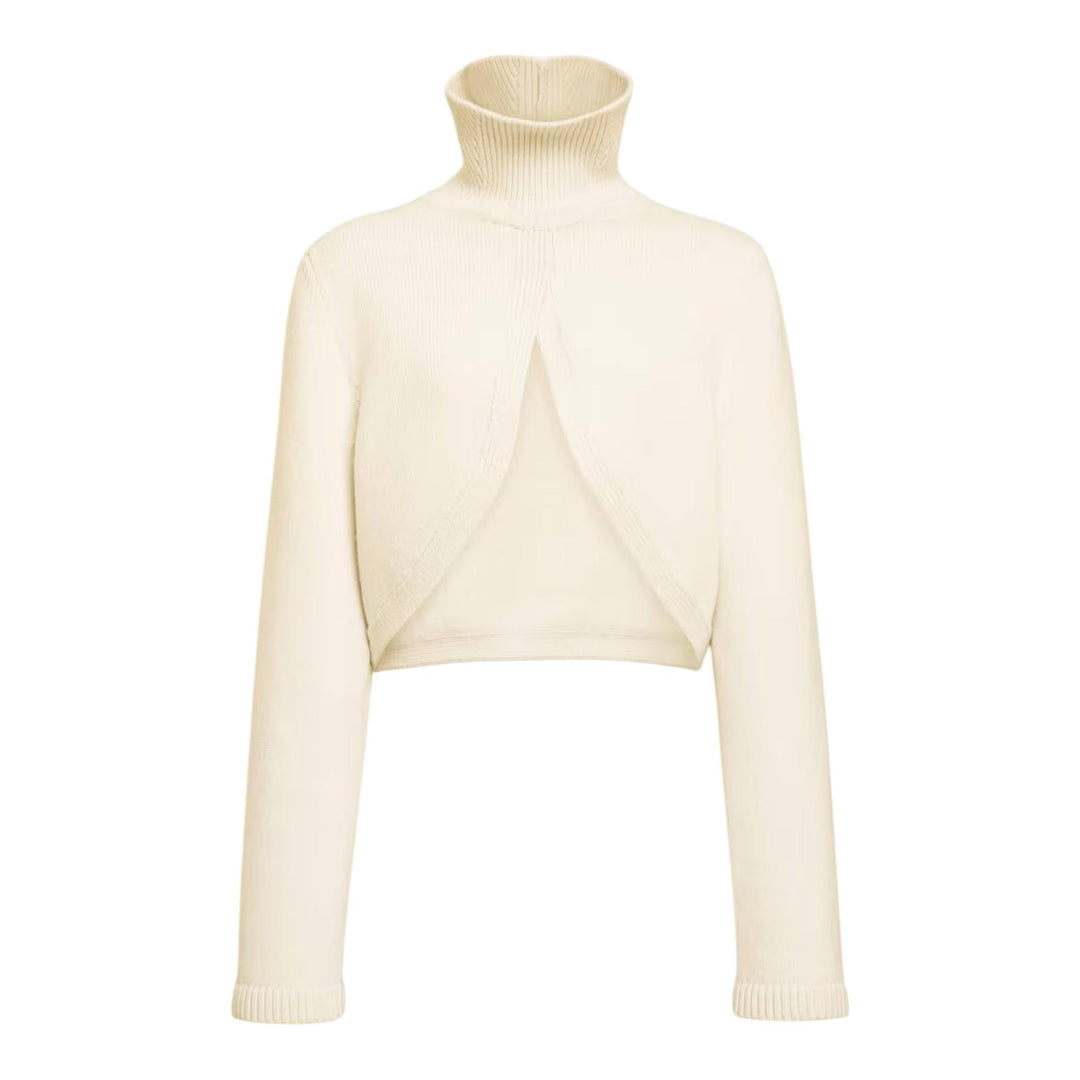 Club21 - ALAIA - Cut-Out Jumper - JACKETS - Off-White