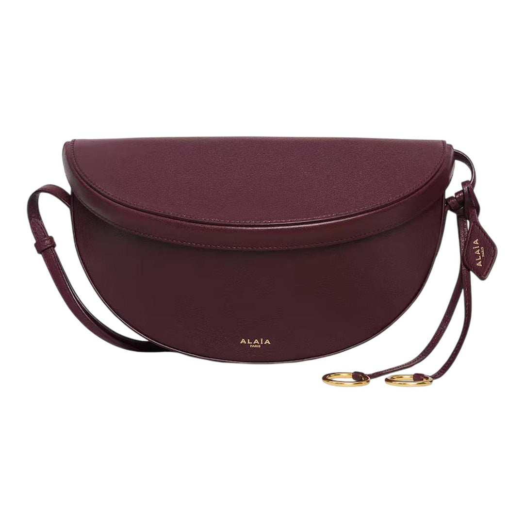 Club21 - ALAIA - EW Shoulder Bag Goatskin - HANDBAGS - Burgundy