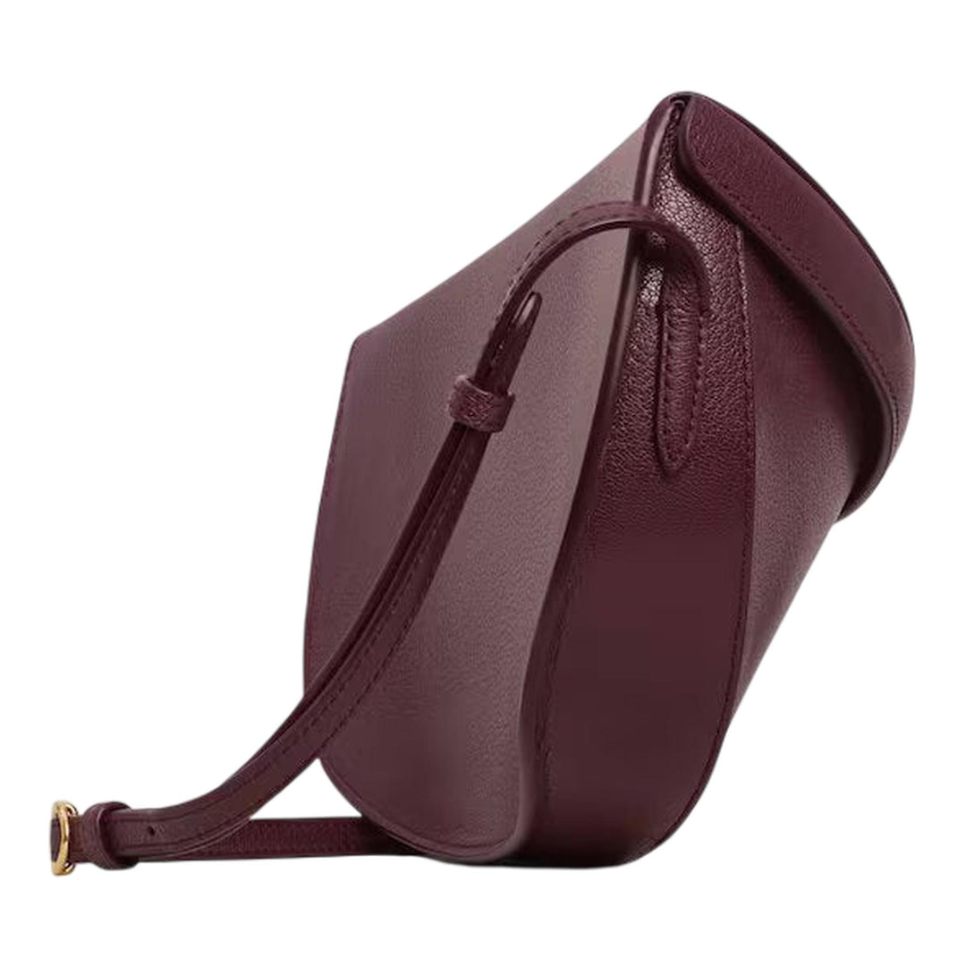 Club21 - ALAIA - EW Shoulder Bag Goatskin - HANDBAGS - Burgundy