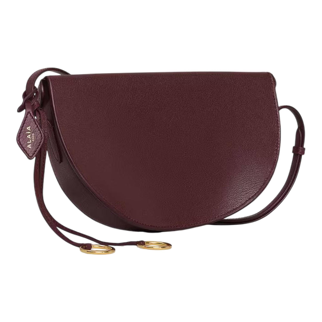 Club21 - ALAIA - EW Shoulder Bag Goatskin - HANDBAGS - Burgundy