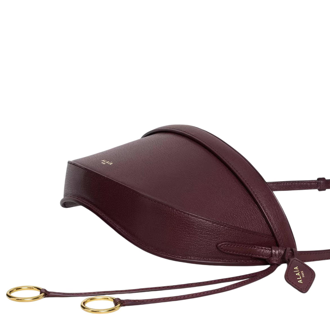 Club21 - ALAIA - EW Shoulder Bag Goatskin - HANDBAGS - Burgundy