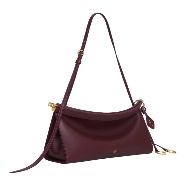 Club21 - ALAIA - East West M Calfskin Glossy - HANDBAGS - Burgundy