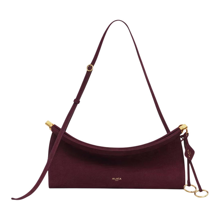 Club21 - ALAIA - East West M Nubuck Calfskin - HANDBAGS - Burgundy