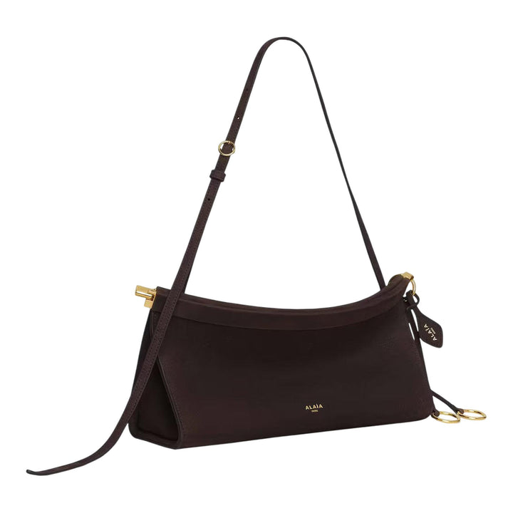 Club21 - ALAIA - East West M Nubuck Calfskin - HANDBAGS - Dark Brown