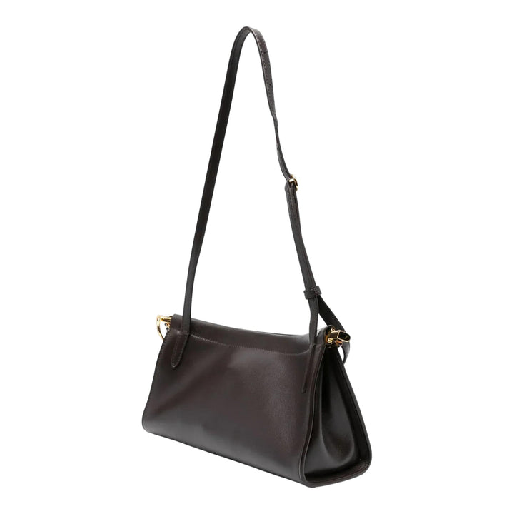 Club21 - ALAIA - East West Small Bag Glossy Calfskin - HANDBAGS - Brown