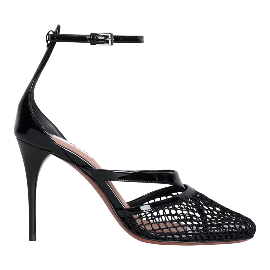 Club21 - ALAIA - Fishnet Tongs 90 - HEELS - Black