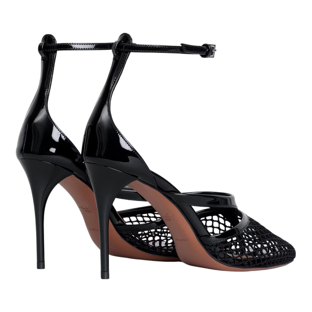 Club21 - ALAIA - Fishnet Tongs 90 - HEELS - Black