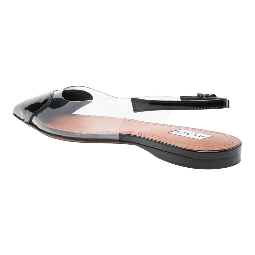 Club21 - ALAIA - Flat Slingbacks - FLAT SANDALS - Black