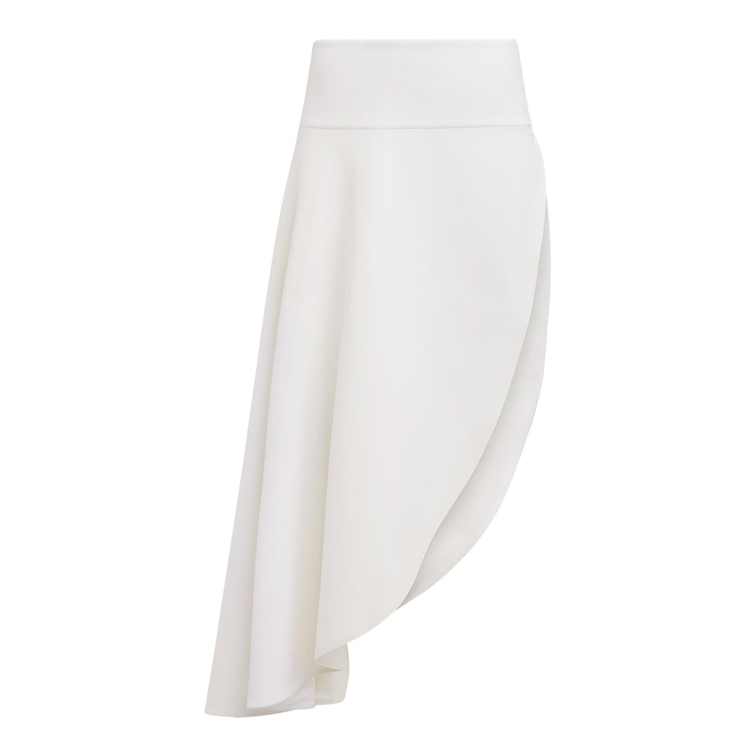 Club21 - ALAIA - Fluid Asymmetric Skirt - SKIRTS - White