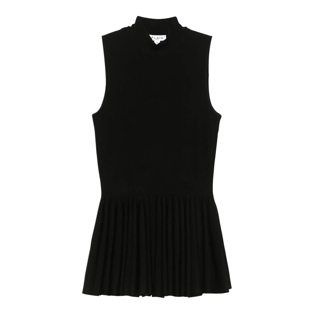 Club21 - ALAIA - Godet Top - KNIT TOPS - Black