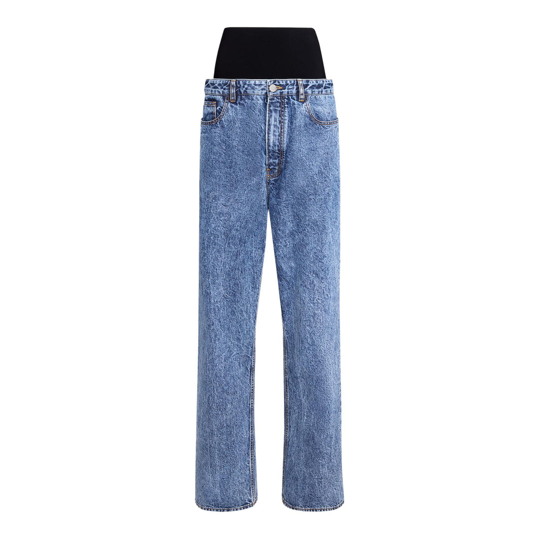 Club21 - ALAIA - Knit Band Jeans - JEANS - Blue