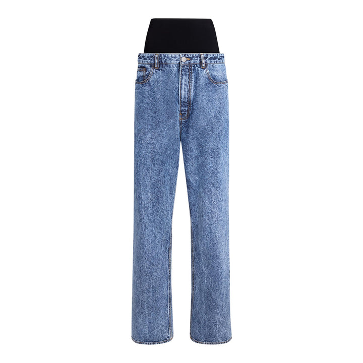 Club21 - ALAIA - Knit Band Jeans - JEANS - Blue