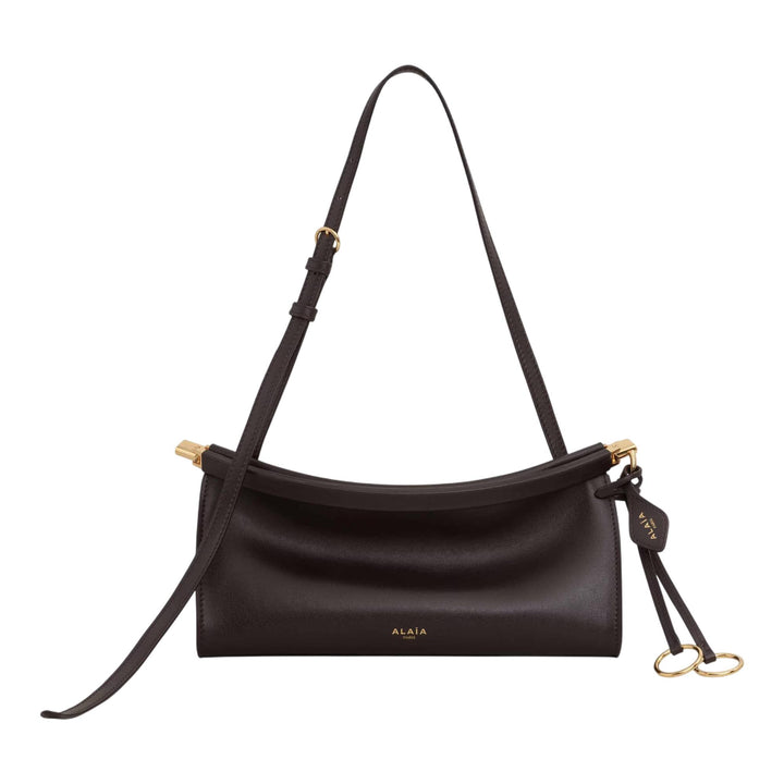 Club21 - ALAIA - Le Click East West Small Bag Leather - HANDBAGS - Brown