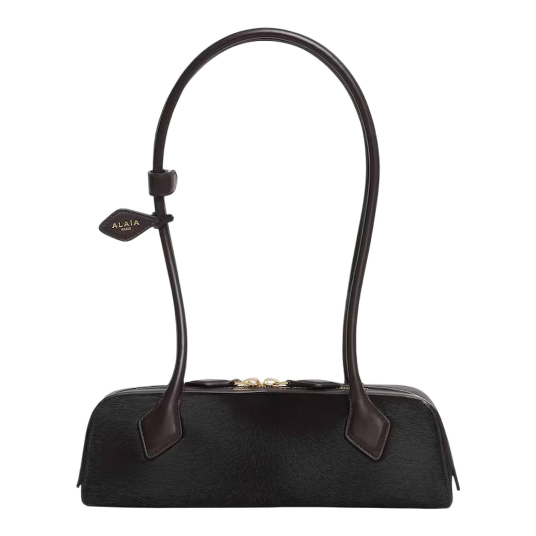 Club21 - ALAIA - Le Teckle Small Haircalf - HANDBAGS - Dark Brown