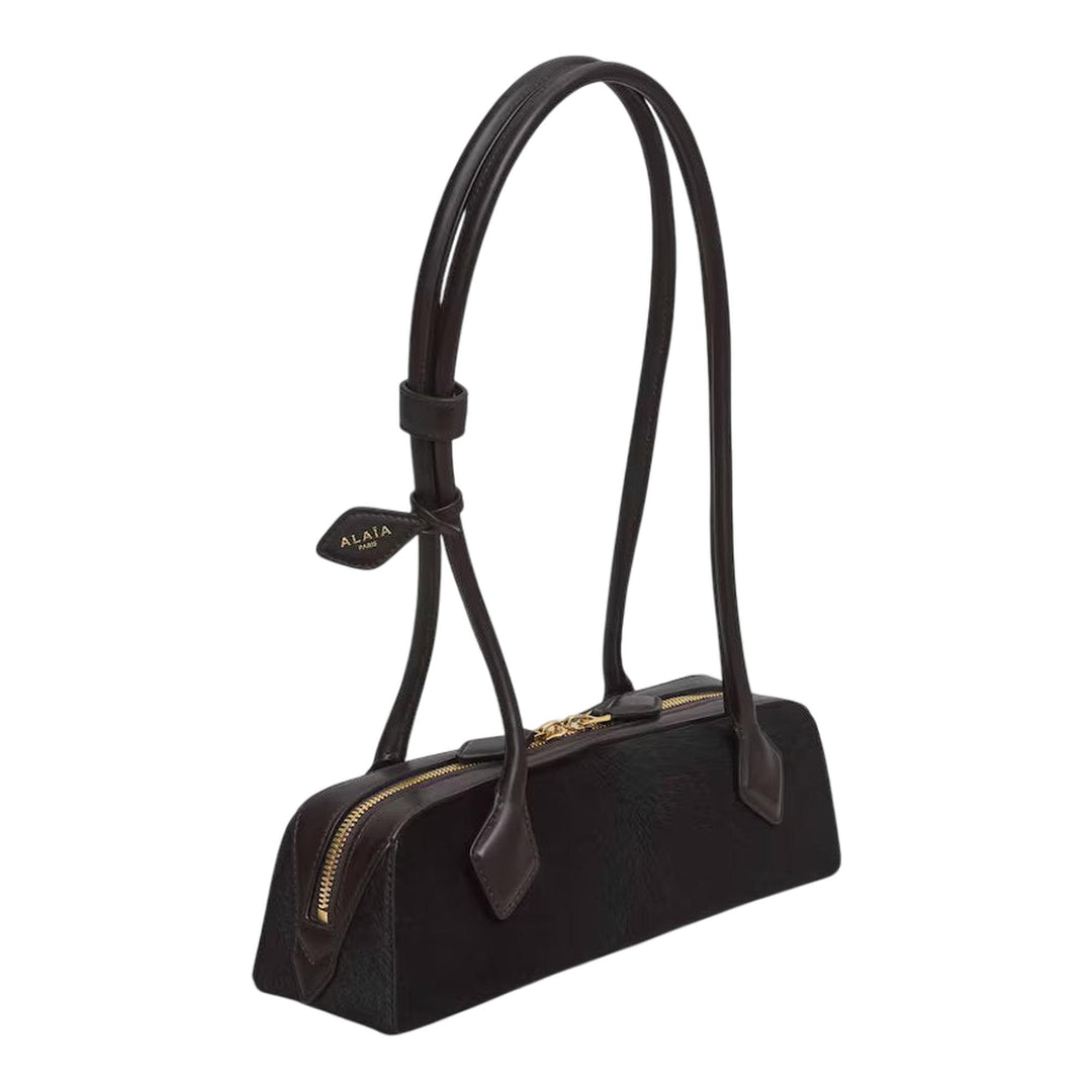 Club21 - ALAIA - Le Teckle Small Haircalf - HANDBAGS - Dark Brown
