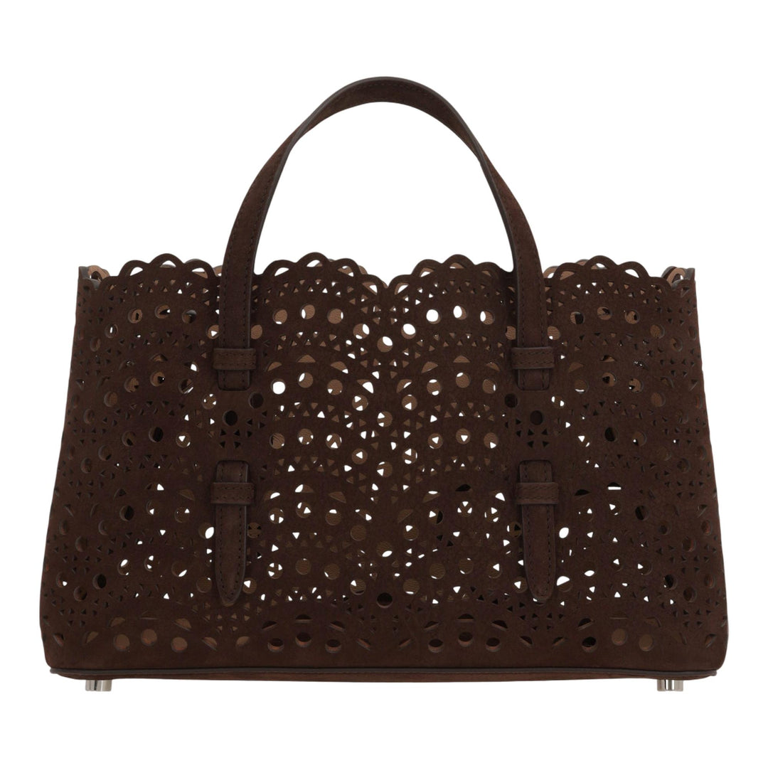 Club21 - ALAIA - Medium East West Tote Bag - HANDBAGS - Dark Brown