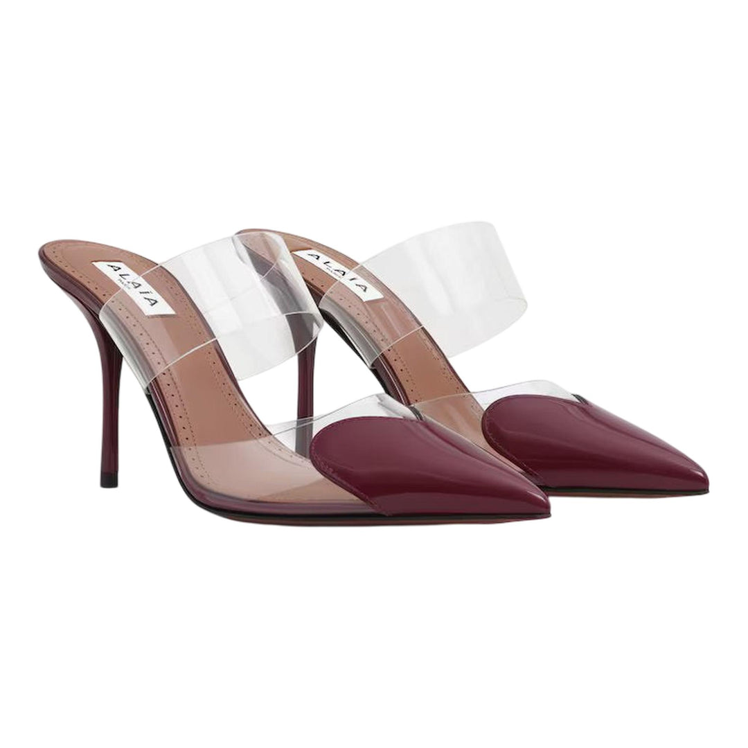 Club21 - ALAIA - Mules 90 Patent Calfskin - HEELS - Burgundy
