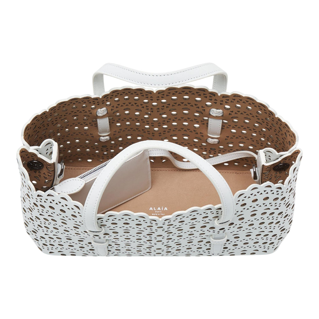 Club21 - ALAIA - Perforated Calfskin Bag - HANDBAGS - White