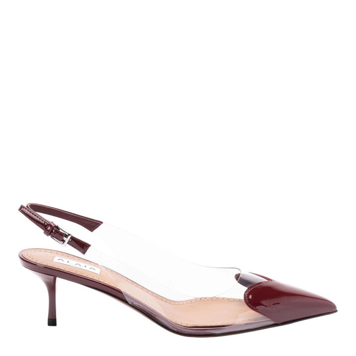 Slingback 55 Patent Calfskin Heels