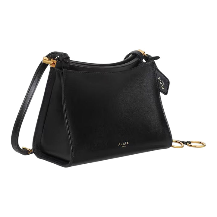 Club21 - ALAIA - Small Square Glossy Calfskin - HANDBAGS - Black