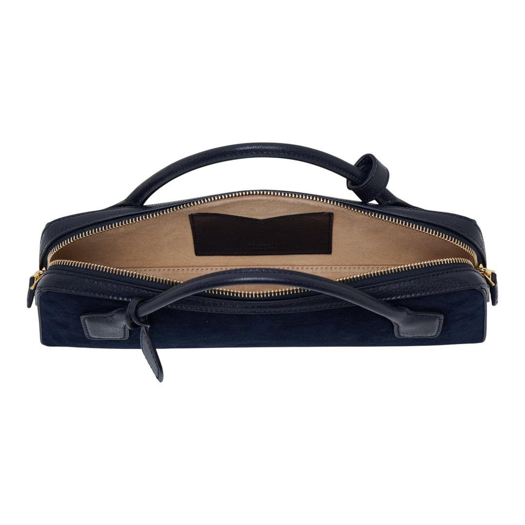 Club21 - ALAIA - Teckel Clutch Suede And Goatskin - CLUTCH BAGS - Black