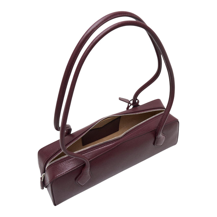 Club21 - ALAIA - Teckel Medium Goatskin - HANDBAGS - Burgundy