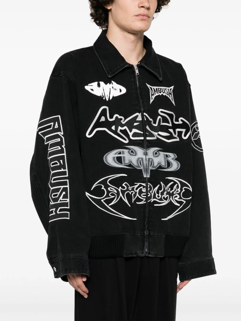 AMBUSH-Patch-Denim-Bomber-Black-4