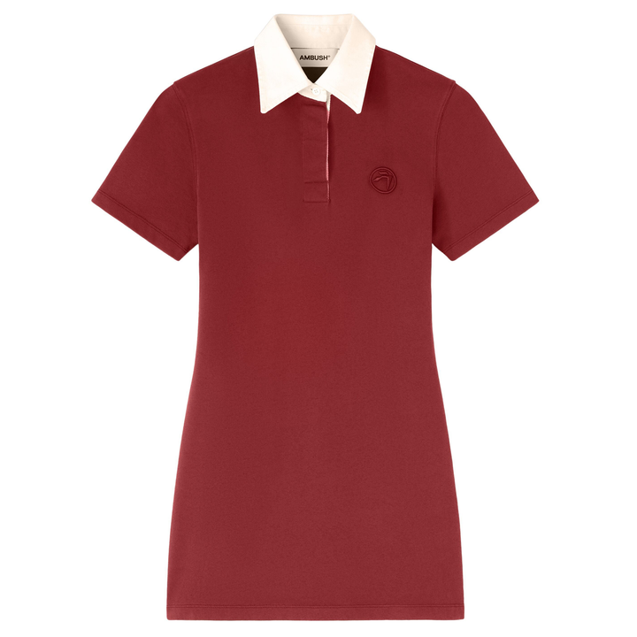 AMBUSH_Rugby_Shirt_Dress_Russet_Brown_Brown