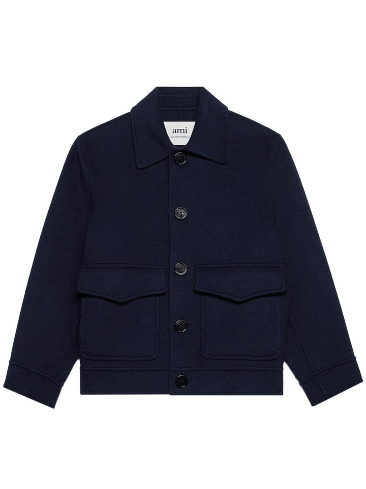 AMI-Paris-Double-Face-Short-Coat-Navy-1