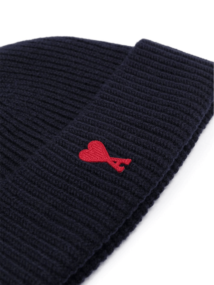 AMI-Paris-Red-ADC-Beanie-Navy-2