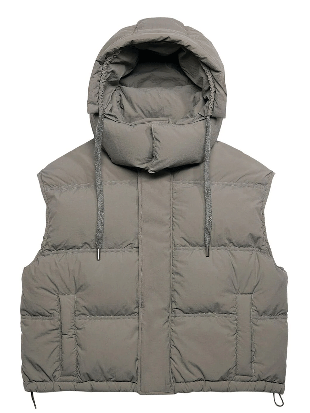 AMI-Paris-Sleeveless-Down-Jacket-Grey-1